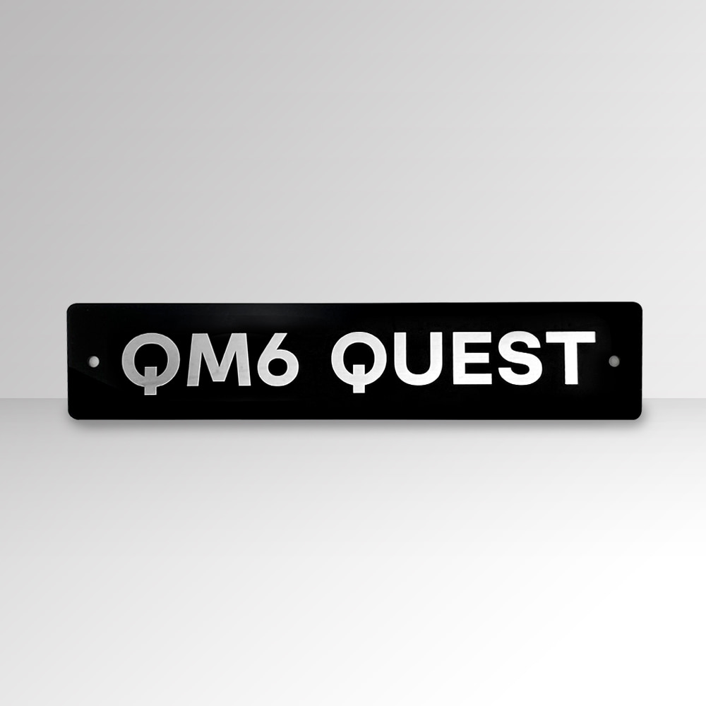 르노삼성자동차 QM6 QUEST 큐엠6 퀘스트 네임플레이트 전시차번호판